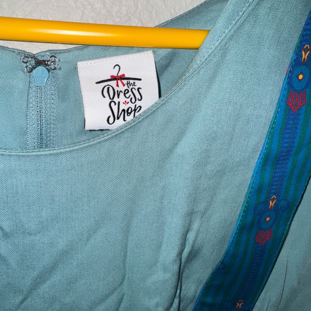 Disney Park Shop Walt Disney World Railroad Conductor Blue Coverall Dress 2X - Picture 5 of 7
